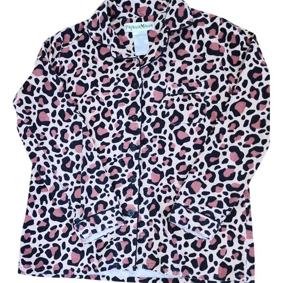 Pajama Mania Animal Print Pajama Top  a playful addition to your sleepwear Sz SM - Picture 1 of 5